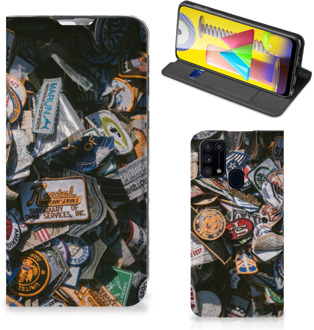 B2Ctelecom Hoesje Personaliseren Samsung Galaxy M31 Foto Cover Badges