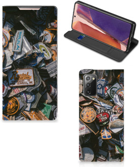 B2Ctelecom Hoesje Personaliseren Samsung Galaxy Note20 Foto Cover Badges