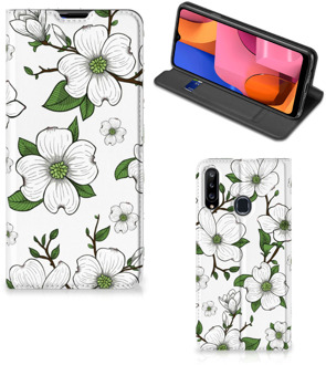 B2Ctelecom Hoesje Samsung Galaxy A20s Book Case Dogwood Flowers