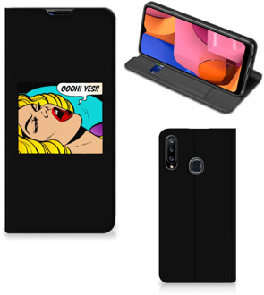 B2Ctelecom Hoesje Samsung Galaxy A20s Bookcase Popart Oh Yes