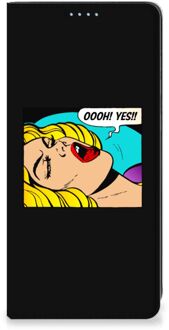 B2Ctelecom Hoesje Samsung Galaxy A21s Bookcase Popart Oh Yes