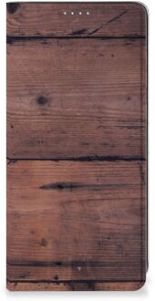 B2Ctelecom Hoesje Samsung Galaxy A21s Leuk Case Old Wood