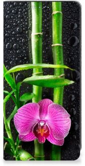 B2Ctelecom Hoesje Samsung Galaxy A21s Wallet Bookcase Orchidee