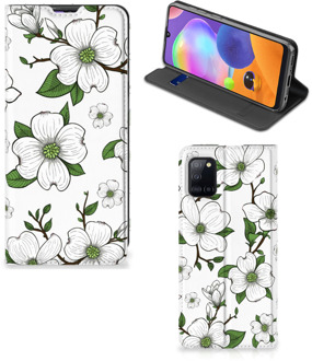 B2Ctelecom Hoesje Samsung Galaxy A31 Book Case Dogwood Flowers