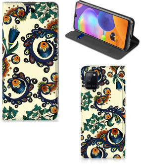 B2Ctelecom Hoesje Samsung Galaxy A31 Bookcase Barok Flower