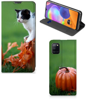 B2Ctelecom Hoesje Samsung Galaxy A31 Flip Case Kitten