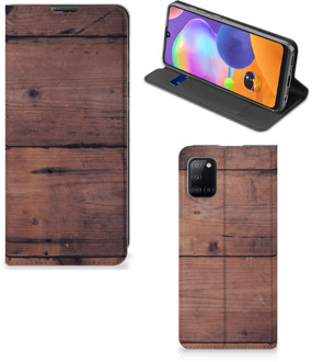 B2Ctelecom Hoesje Samsung Galaxy A31 Leuk Case Old Wood