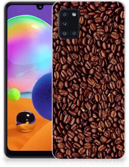 B2Ctelecom Hoesje Samsung Galaxy A31 Telefoon Hoesje Koffiebonen