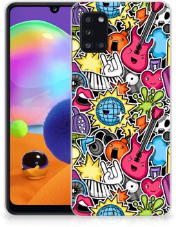 B2Ctelecom Hoesje Samsung Galaxy A31 Telefoon Hoesje Punk Rock