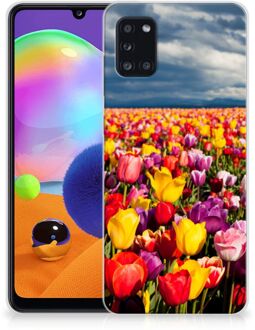 B2Ctelecom Hoesje Samsung Galaxy A31 Telefoon Hoesje Tulpen