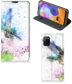 B2Ctelecom Hoesje Samsung Galaxy A31 Wallet Book Case Vogel