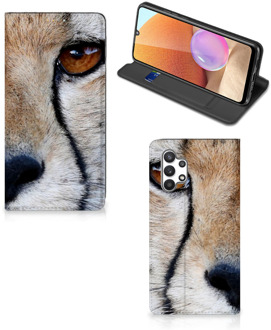 B2Ctelecom Hoesje Samsung Galaxy A32 4G Bookcase Cheetah