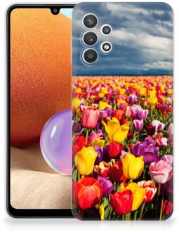 B2Ctelecom Hoesje Samsung Galaxy A32 4G Telefoon Hoesje Tulpen