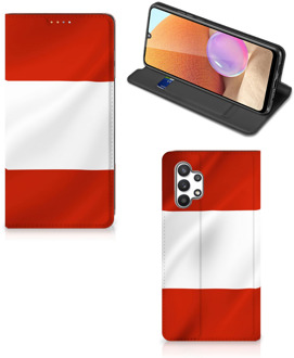 B2Ctelecom Hoesje Samsung Galaxy A32 4G Telefoonhoesje met Naam Oostenrijkse Vlag