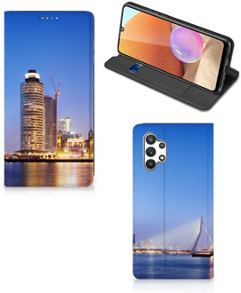 B2Ctelecom Hoesje Samsung Galaxy A32 4G Telefoonhoesje Tekst Erasmusbrug Rotterdam