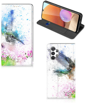 B2Ctelecom Hoesje Samsung Galaxy A32 4G Wallet Book Case Vogel