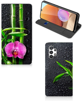 B2Ctelecom Hoesje Samsung Galaxy A32 4G Wallet Bookcase Orchidee