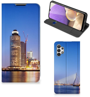 B2Ctelecom Hoesje Samsung Galaxy A32 5G Telefoonhoesje Tekst Erasmusbrug Rotterdam