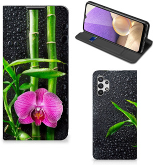 B2Ctelecom Hoesje Samsung Galaxy A32 5G Wallet Bookcase Orchidee