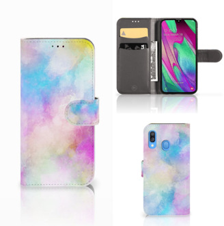 B2Ctelecom Hoesje Samsung Galaxy A40 Watercolor Light