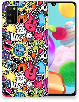 B2Ctelecom Hoesje Samsung Galaxy A41 Telefoon Hoesje Punk Rock