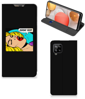 B2Ctelecom Hoesje Samsung Galaxy A42 Bookcase Popart Oh Yes