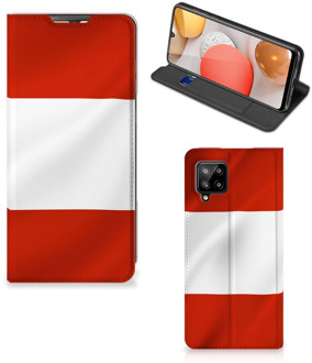 B2Ctelecom Hoesje Samsung Galaxy A42 Telefoonhoesje met Naam Oostenrijkse Vlag