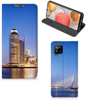 B2Ctelecom Hoesje Samsung Galaxy A42 Telefoonhoesje Tekst Erasmusbrug Rotterdam