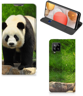 B2Ctelecom Hoesje Samsung Galaxy A42 Telefoontas Panda