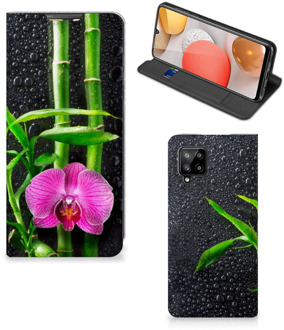 B2Ctelecom Hoesje Samsung Galaxy A42 Wallet Bookcase Orchidee