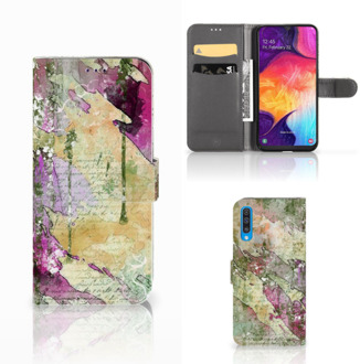 B2Ctelecom Hoesje Samsung Galaxy A50 Letter Painting