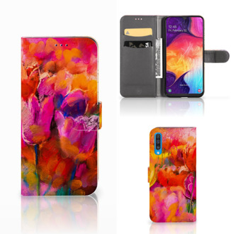 B2Ctelecom Hoesje Samsung Galaxy A50 Tulpen