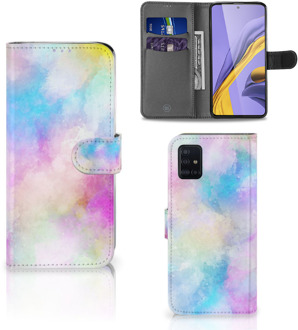 B2Ctelecom Hoesje Samsung Galaxy A51 Book Cover Watercolor Light