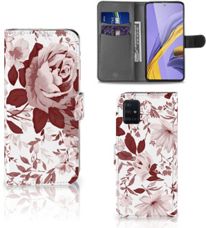 B2Ctelecom Hoesje Samsung Galaxy A51 Watercolor Flowers