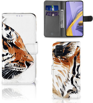 B2Ctelecom Hoesje Samsung Galaxy A51 Watercolor Tiger