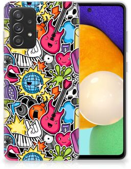 B2Ctelecom Hoesje Samsung Galaxy A52 (5G/4G) Telefoon Hoesje Punk Rock