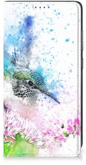 B2Ctelecom Hoesje Samsung Galaxy A52 Wallet Book Case Vogel