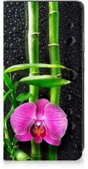 B2Ctelecom Hoesje Samsung Galaxy A52 Wallet Bookcase Orchidee