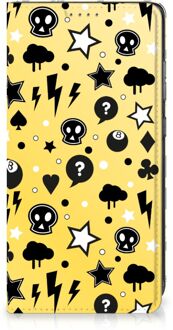 B2Ctelecom Hoesje Samsung Galaxy A52 Wallet Case met Pasjeshouder Punk Yellow