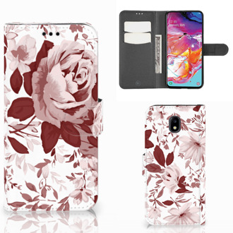 B2Ctelecom Hoesje Samsung Galaxy A70 Watercolor Flowers