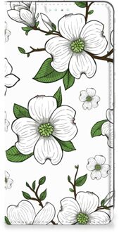 B2Ctelecom Hoesje Samsung Galaxy A71 Book Case Dogwood Flowers