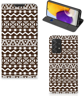 B2Ctelecom Hoesje Samsung Galaxy A72 (5G/4G) Bookcase Aztec Brown