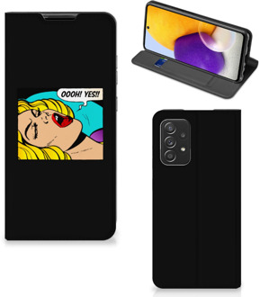 B2Ctelecom Hoesje Samsung Galaxy A72 (5G/4G) Bookcase Popart Oh Yes