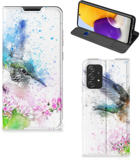 B2Ctelecom Hoesje Samsung Galaxy A72 (5G/4G) Wallet Book Case Vogel