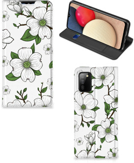 B2Ctelecom Hoesje Samsung Galaxy M02s | A02s Book Case Dogwood Flowers