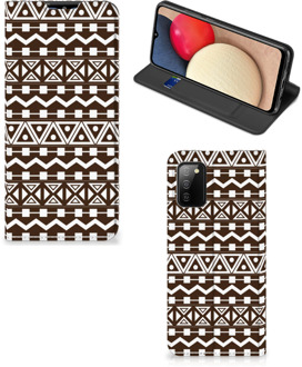 B2Ctelecom Hoesje Samsung Galaxy M02s | A02s Bookcase Aztec Brown