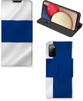 B2Ctelecom Hoesje Samsung Galaxy M02s | A02s Bookcase Finse Vlag