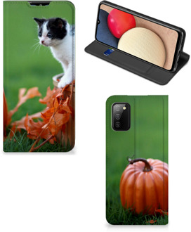 B2Ctelecom Hoesje Samsung Galaxy M02s | A02s Flip Case Kitten