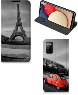 B2Ctelecom Hoesje Samsung Galaxy M02s | A02s Wallet Case Eiffeltoren Parijs