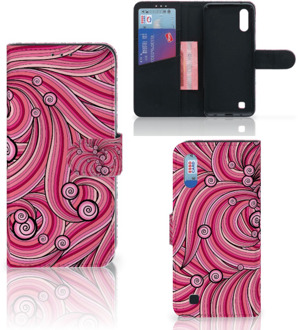 B2Ctelecom Hoesje Samsung Galaxy M10 Swirl Pink